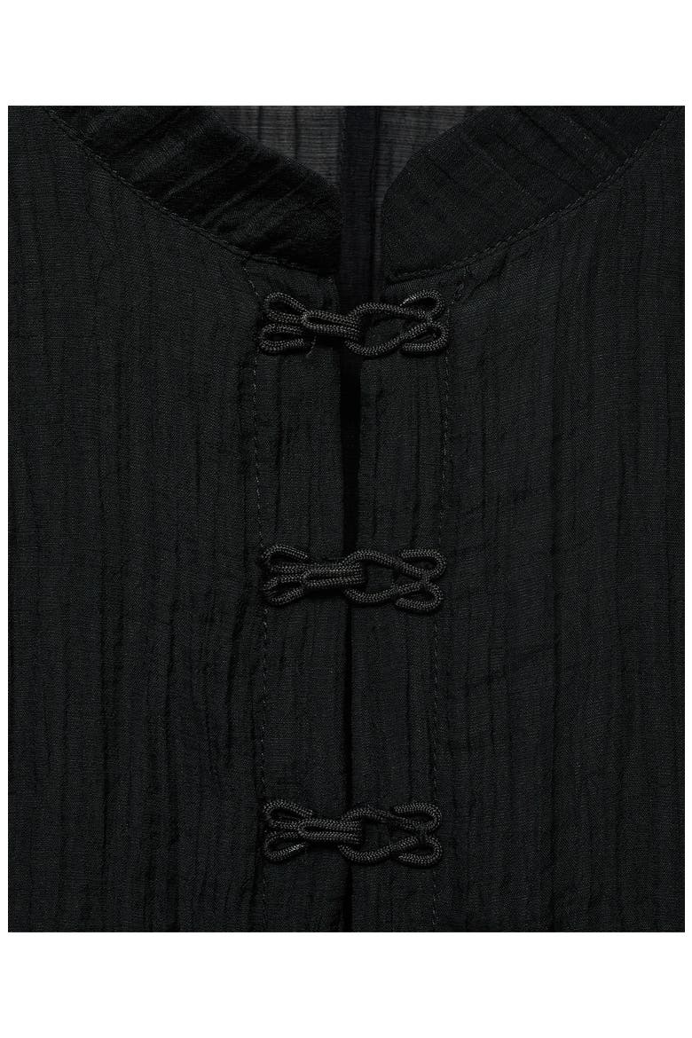 Semisheer Top, Alternate, color, BLACK