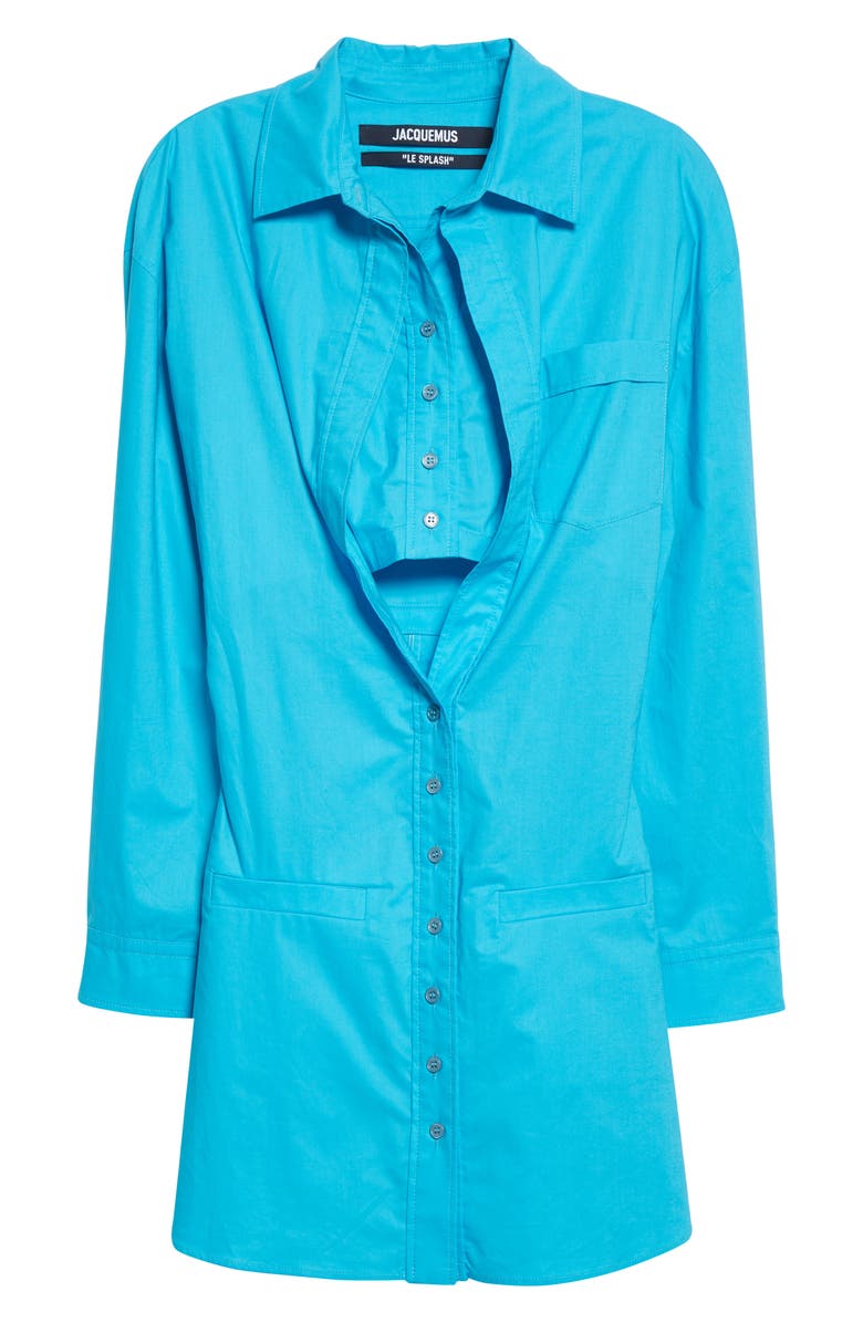 Jacquemus La Robe Baunhilha Long Sleeve Cotton Minidress, Alternate, color,