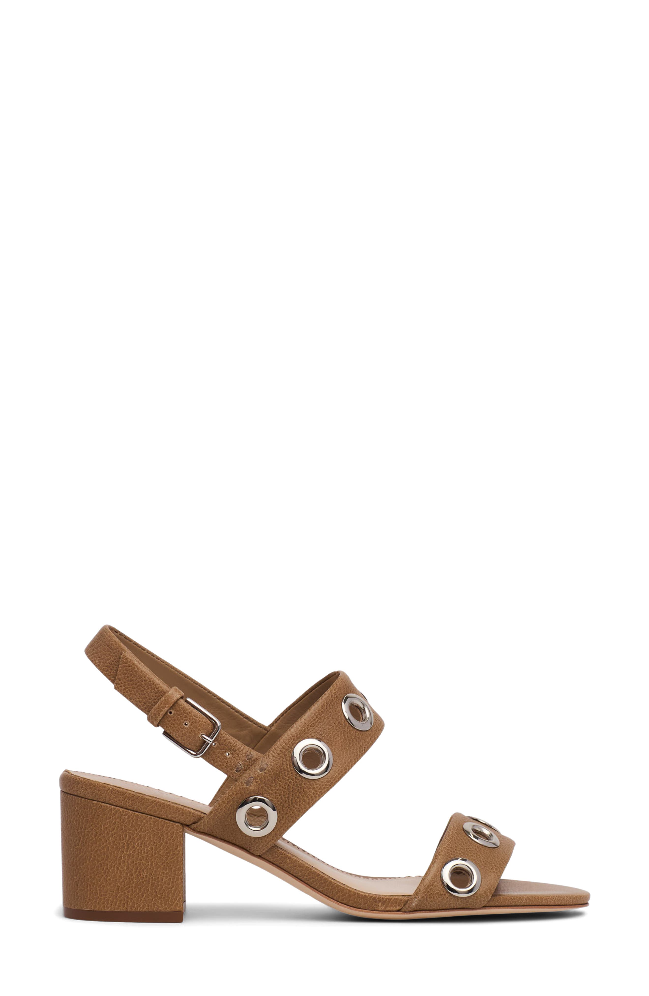Cinq à Sept Gemma Grommet Slingback Sandal, Alternate, color, Brown Sugar