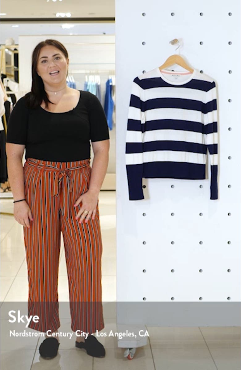 Stripe Crewneck Sweater, sales video thumbnail