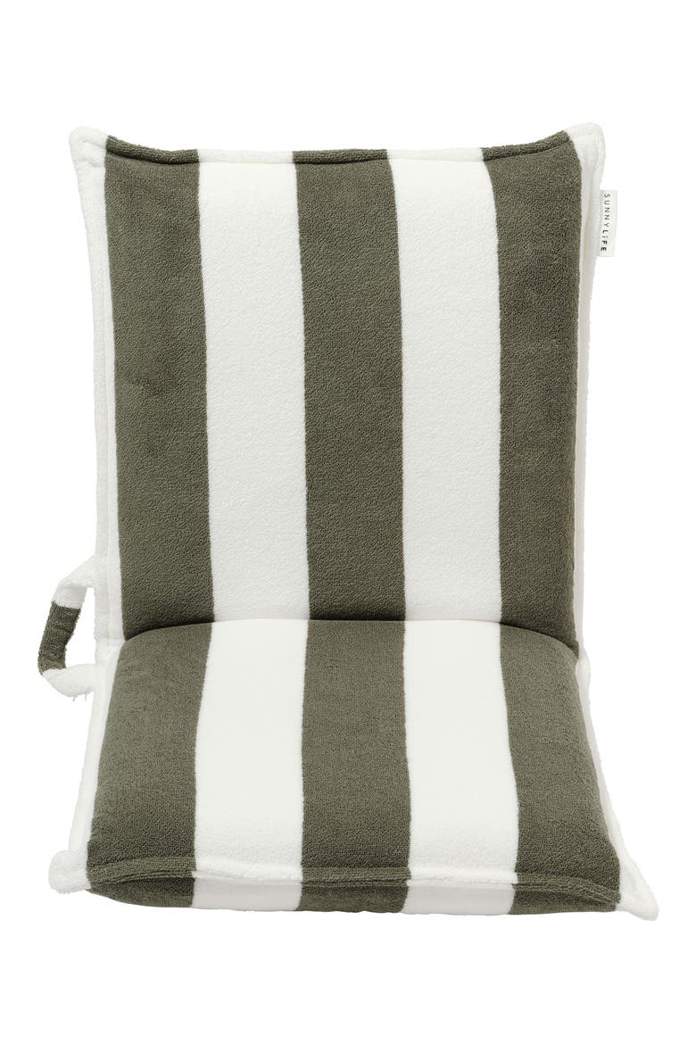The Vacay Stripe Cotton Terry Travel Lounger, Alternate, color, GREEN
