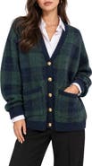 Love By Design Checkmate Plaid Oversized Cardigan