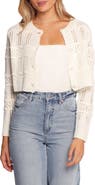 Petal & Pup Aidy Pointelle Crop Cardigan