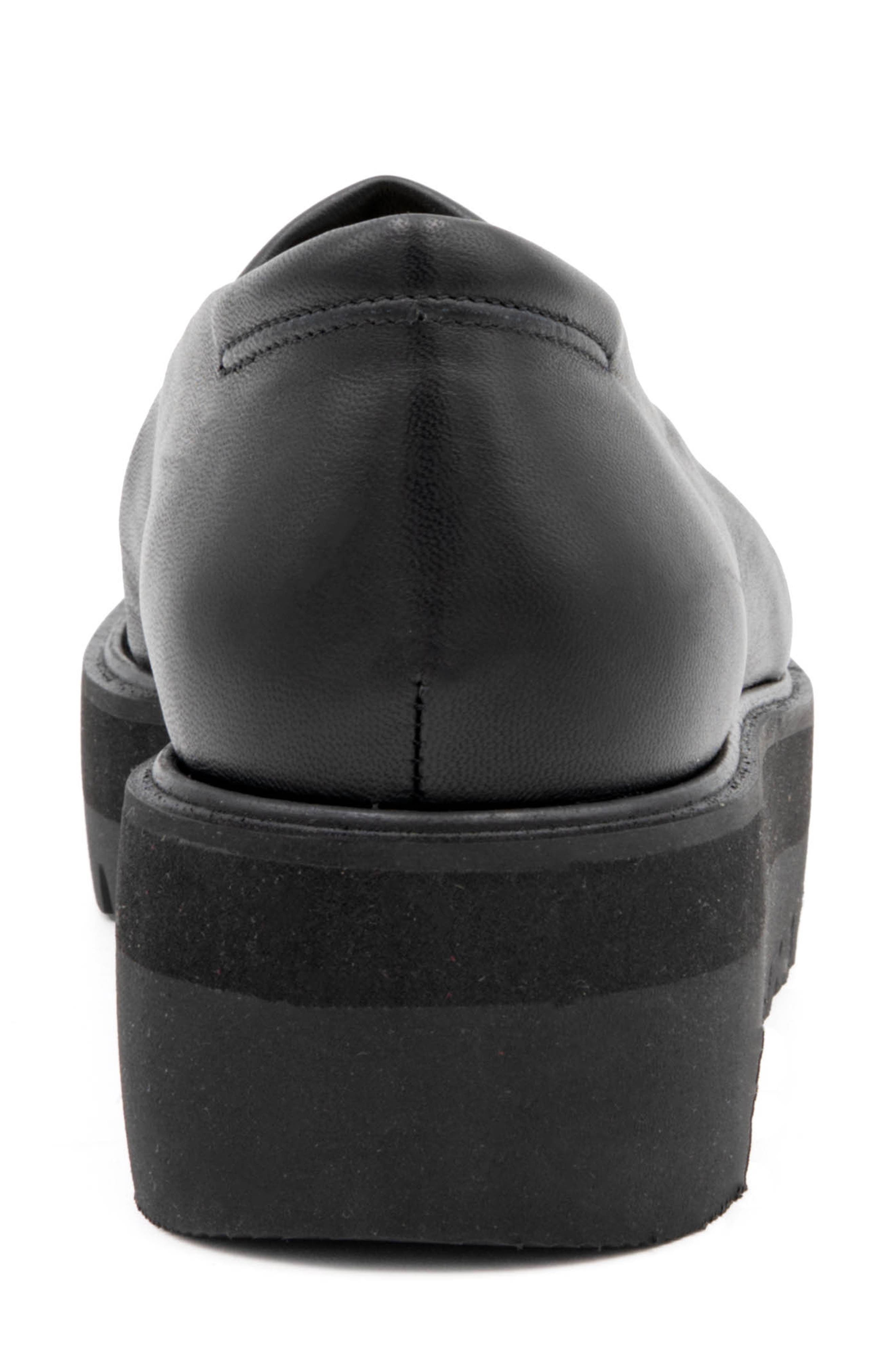 Amalfi by Rangoni Enfasi Platform Wedge Loafer, Alternate, color, Black Harley Black Parmasoft