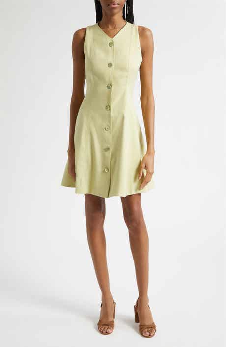 Steiner Linen Blend Fit & Flare Dress
