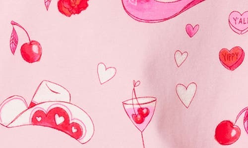 Bedhead Pajamas Print Stretch Organic Cotton Pajamas In Pink