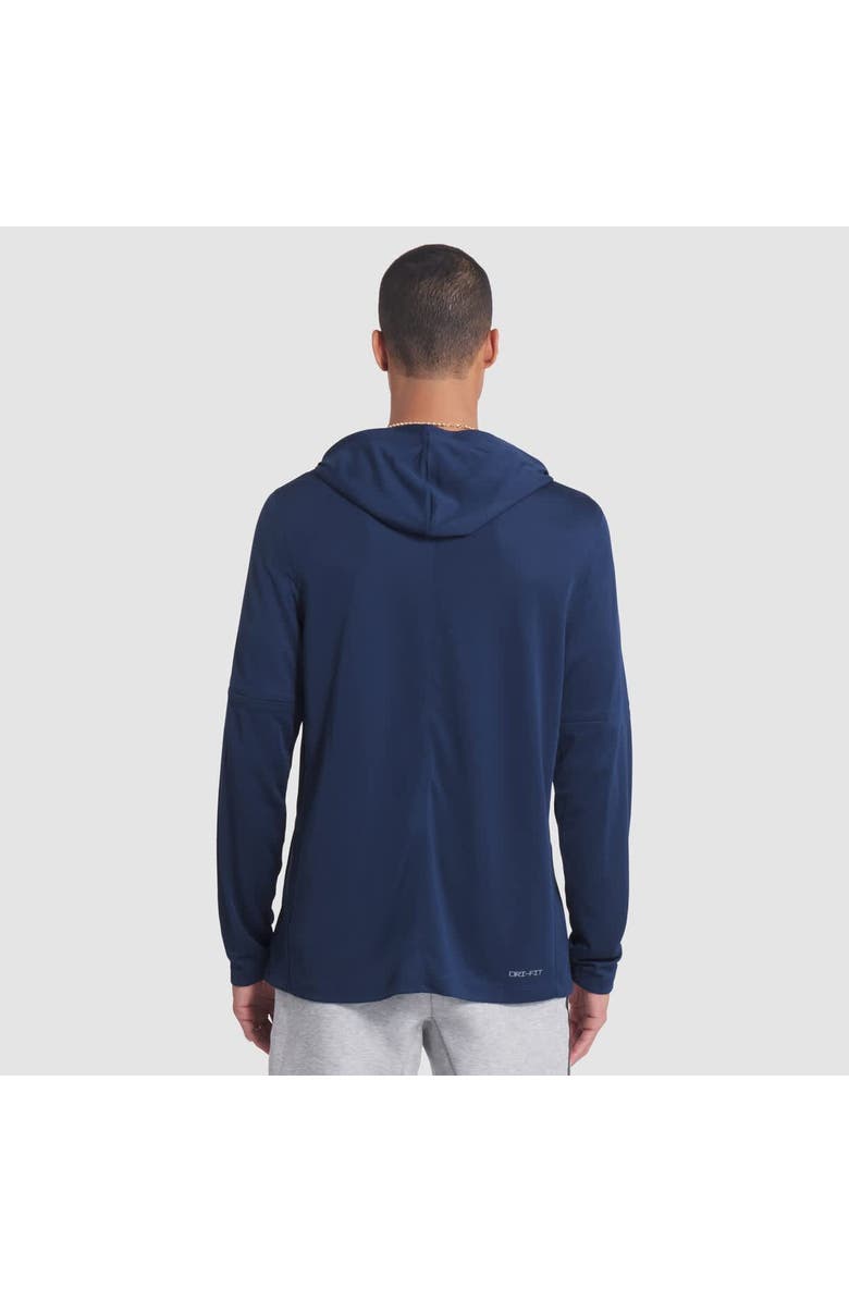 Nike Men's Nike College Navy Seattle Seahawks 2025 Rivalries Collection Sideline Dri-FIT Long Sleeve Hoodie T-Shirt, Alternate, color, College Navy