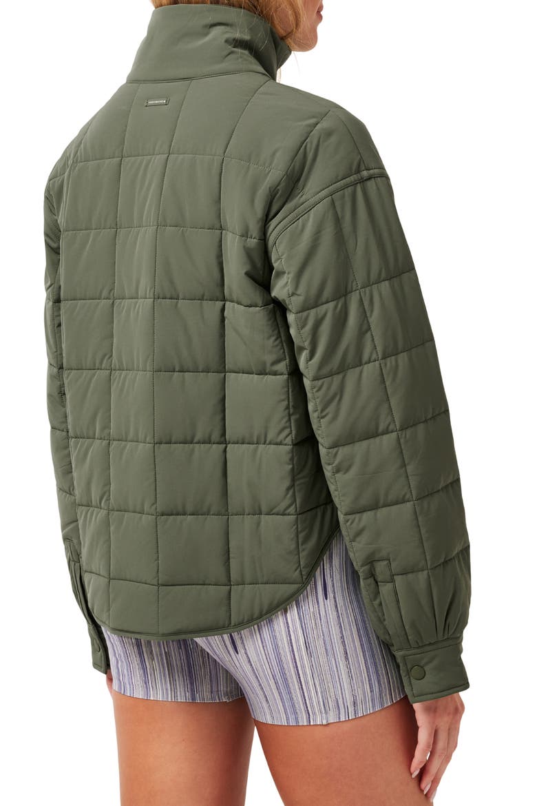 Marin Quilted Jacket, Alternate, color, CLOVER