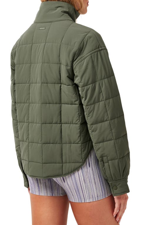 Travismathew Marin Quilted Jacket In Green