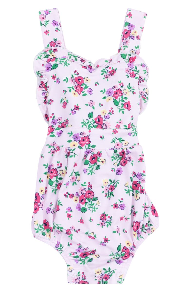 Angel Dear Preppy Roses Bubble Bodysuit, Main, color, 