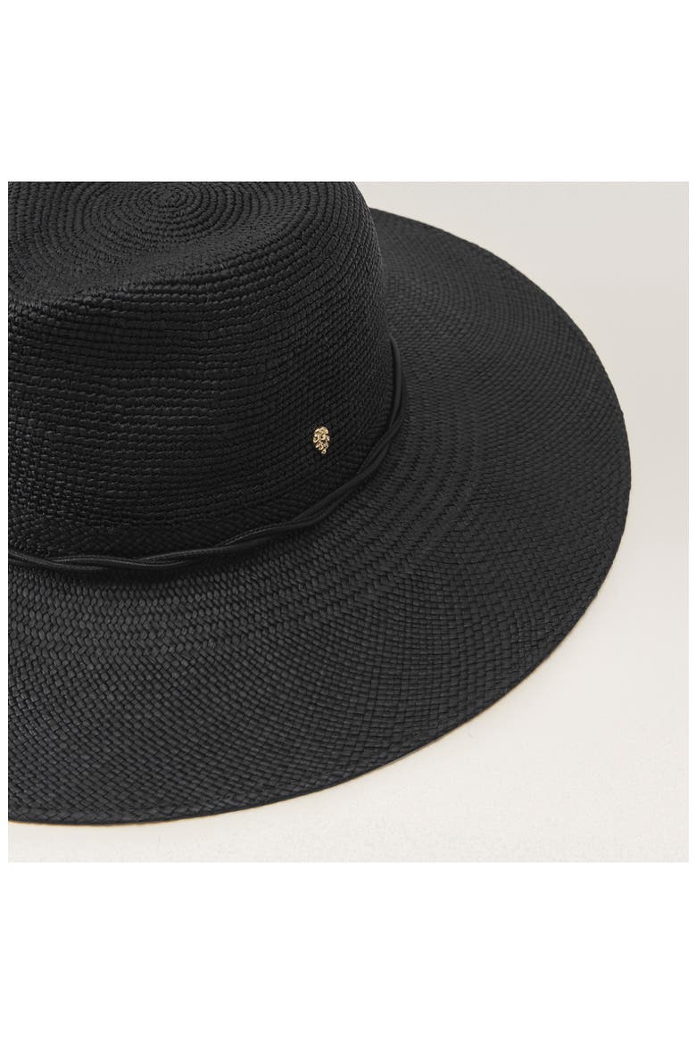 Ishtar Straw Fedora, Alternate, color, CHARCOAL