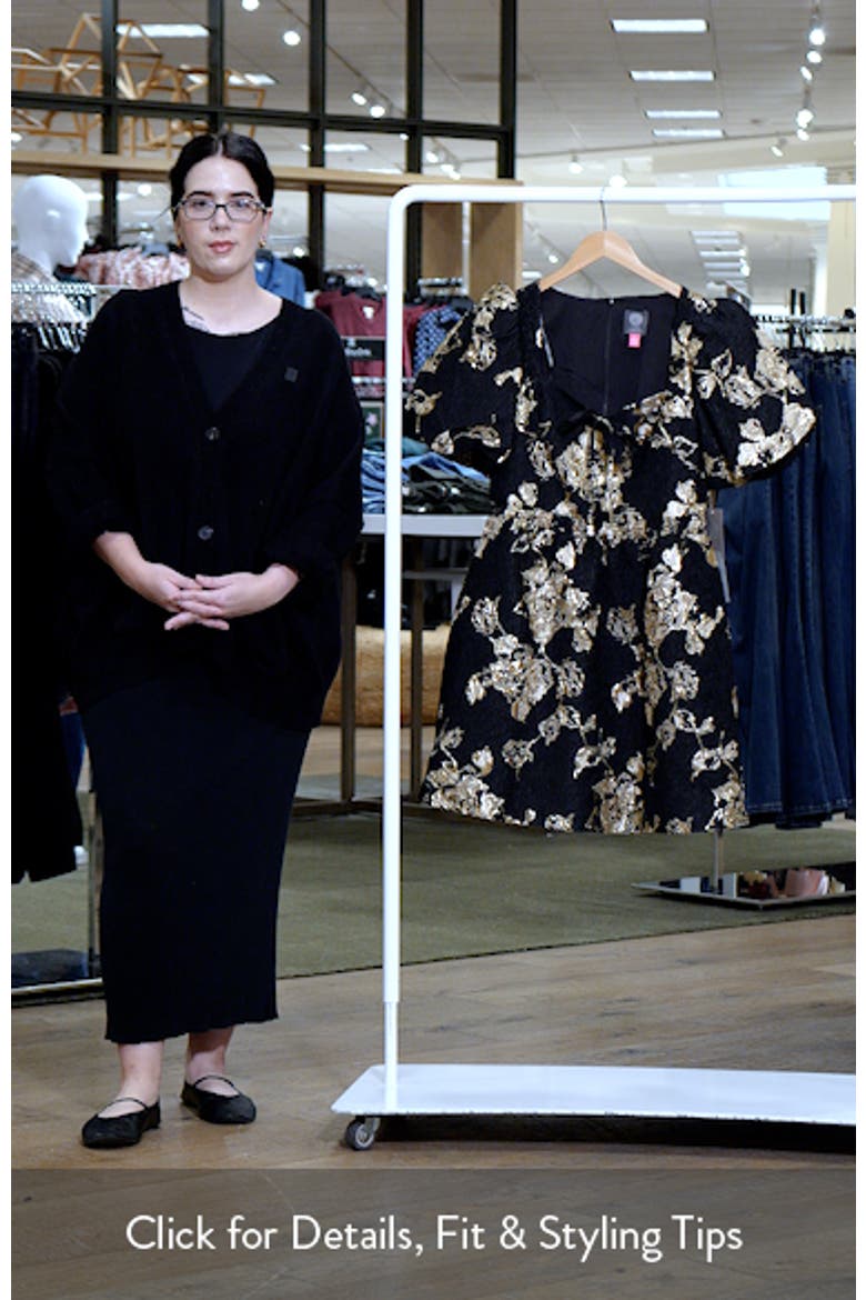 Metallic Floral Jacquard Dress (Women) | Nordstromrack