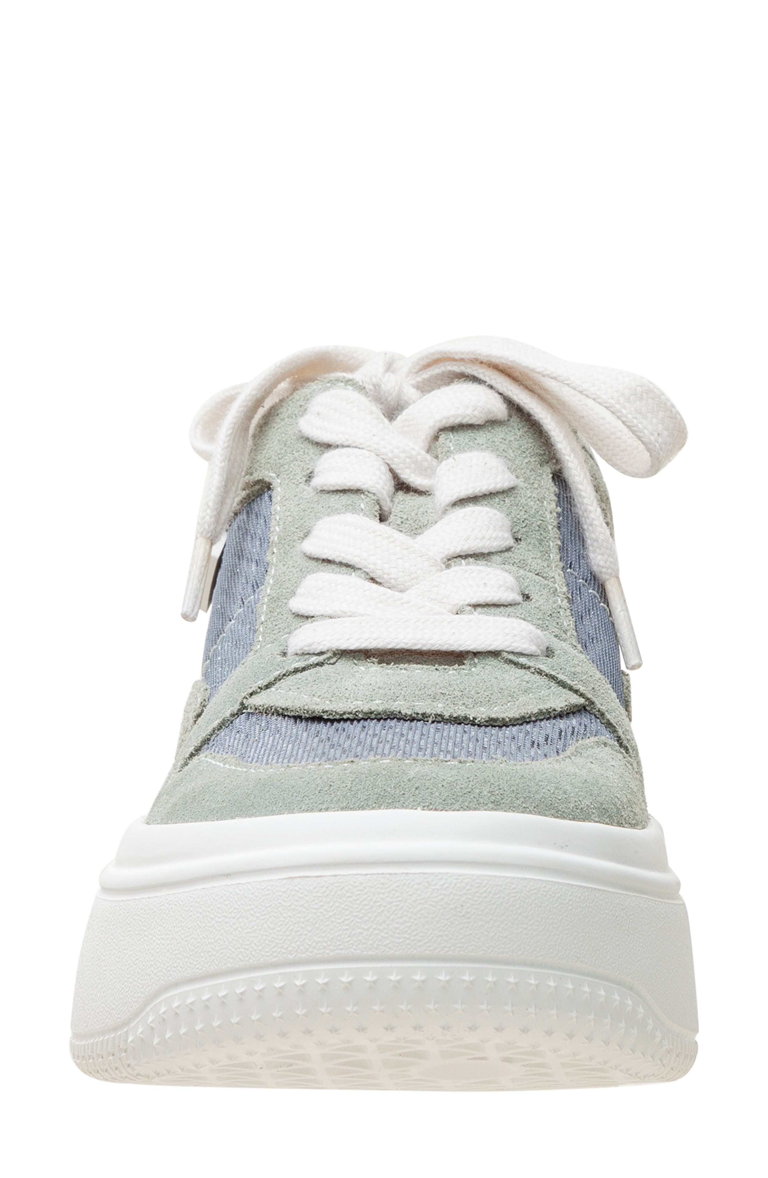 Linea Paolo Gains Platform Sneaker, Alternate, color, Pale Green/ Dk Gris/ Ivory