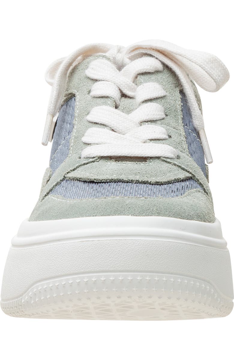Linea Paolo Gains Platform Sneaker, Alternate, color, Pale Green/ Dk Gris/ Ivory