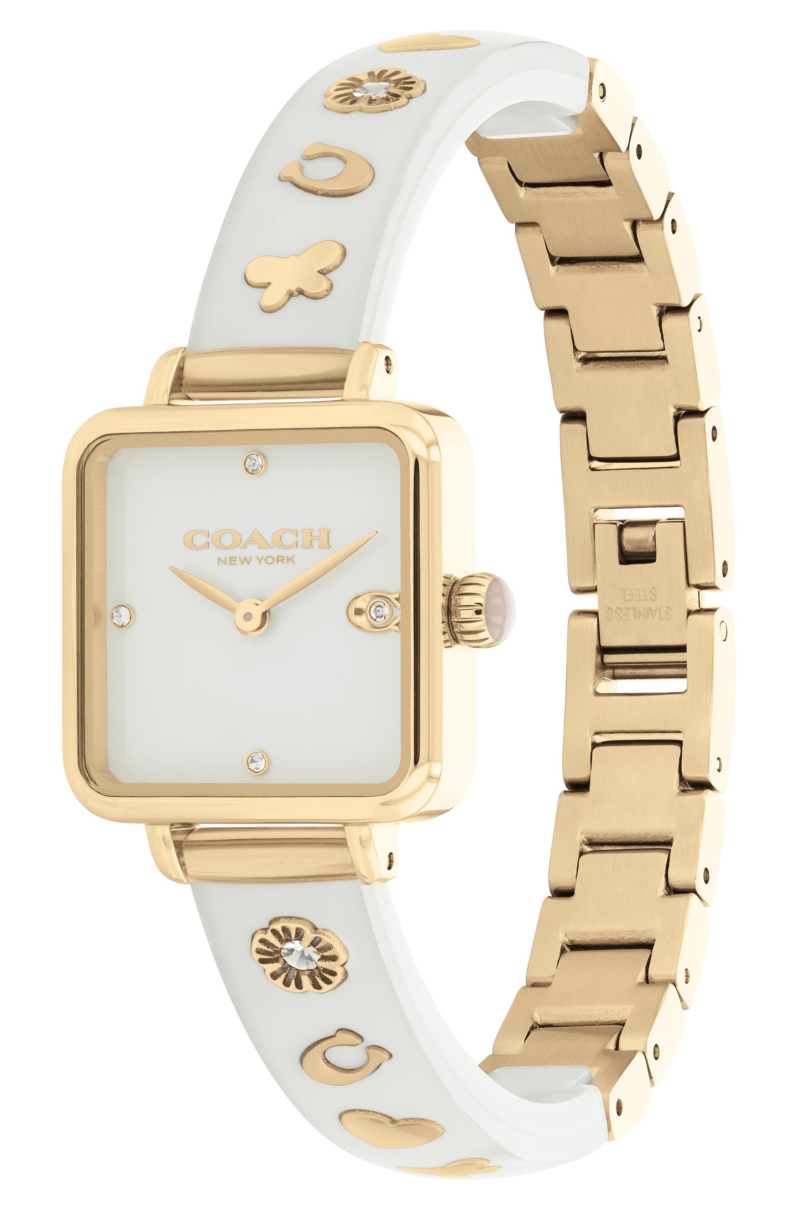 COACH Cass Chalk Bracelet Watch, 22mm (Men) | Nordstromrack