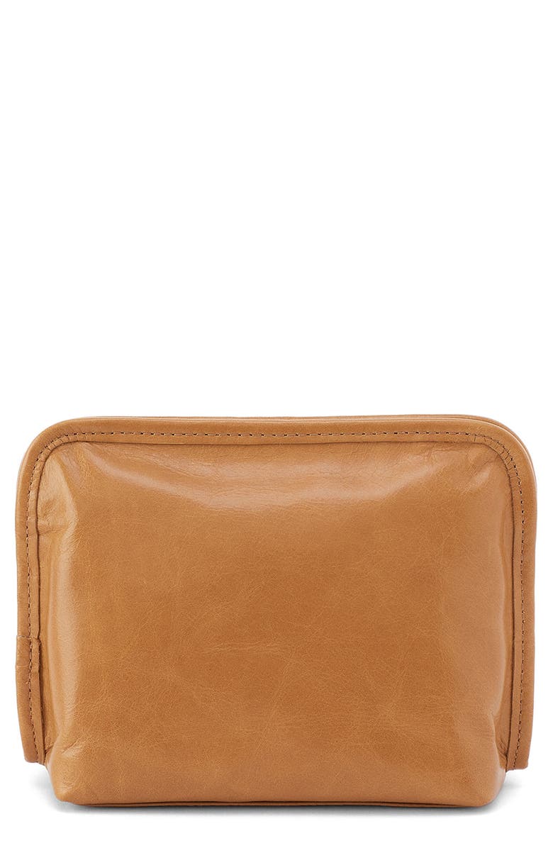 HOBO Beauty Leather Cosmetics Case, Main, color, Natural