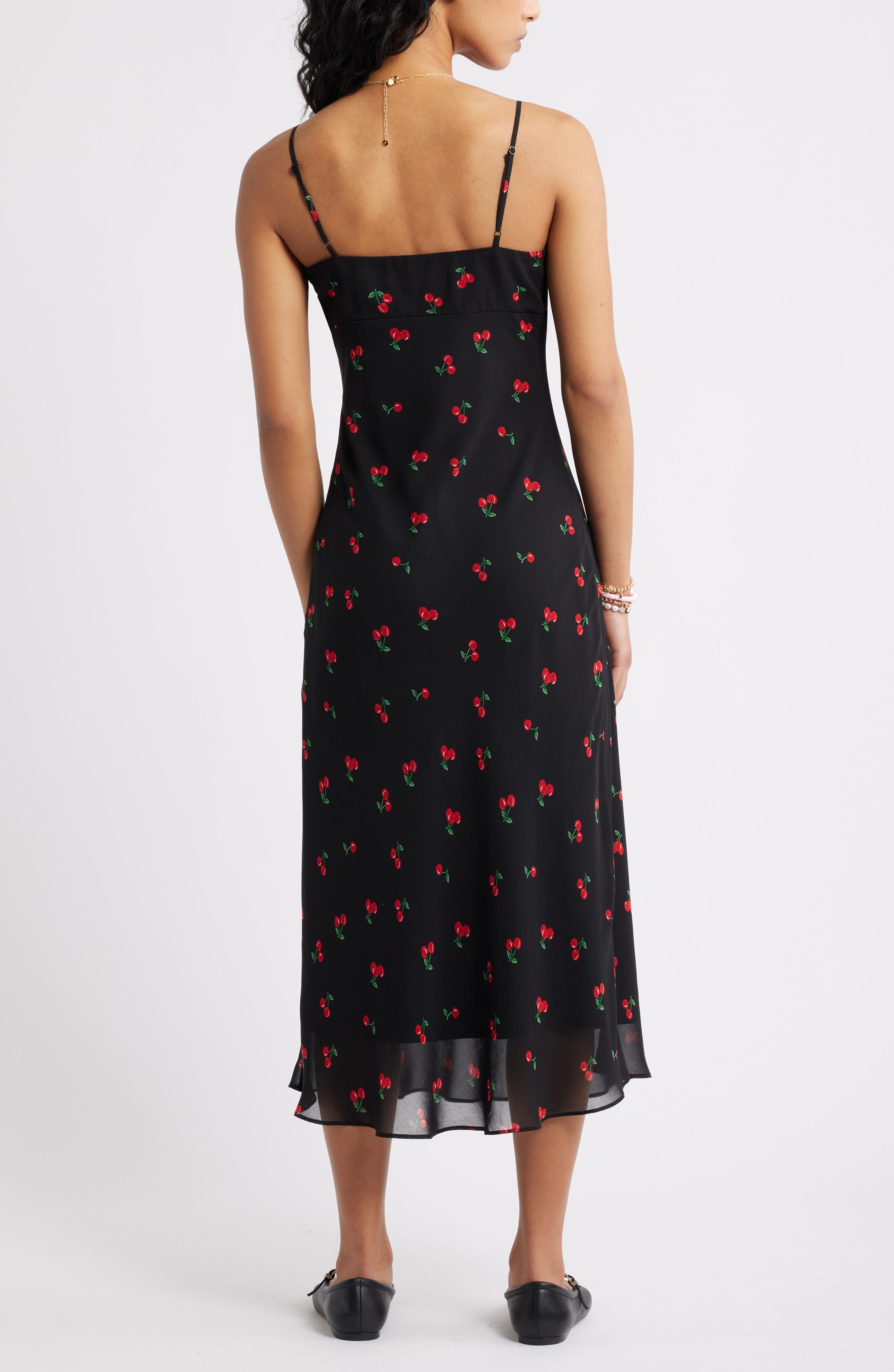 Tie Front Chiffon Midi Dress - image 2