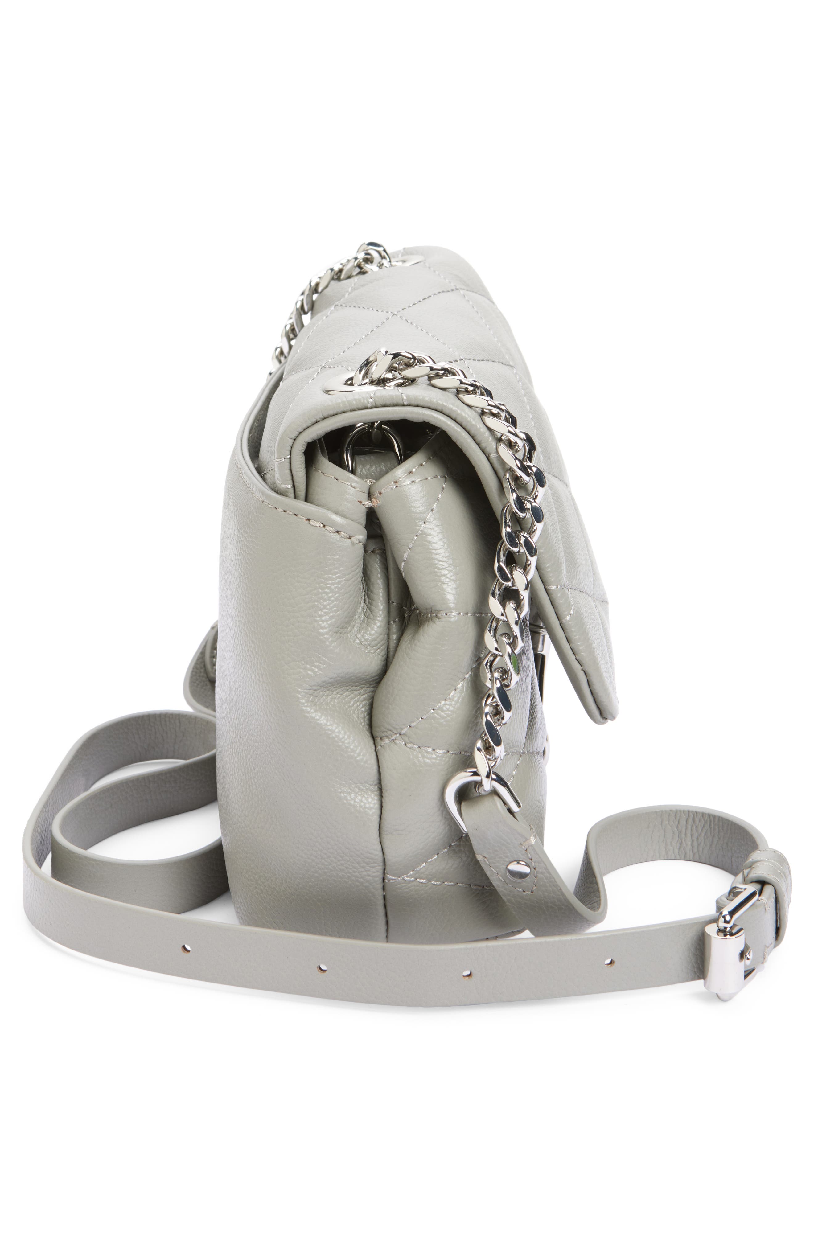 Rebecca Minkoff Edie Quilted Leather Convertible Crossbody Bag, Alternate, color, 