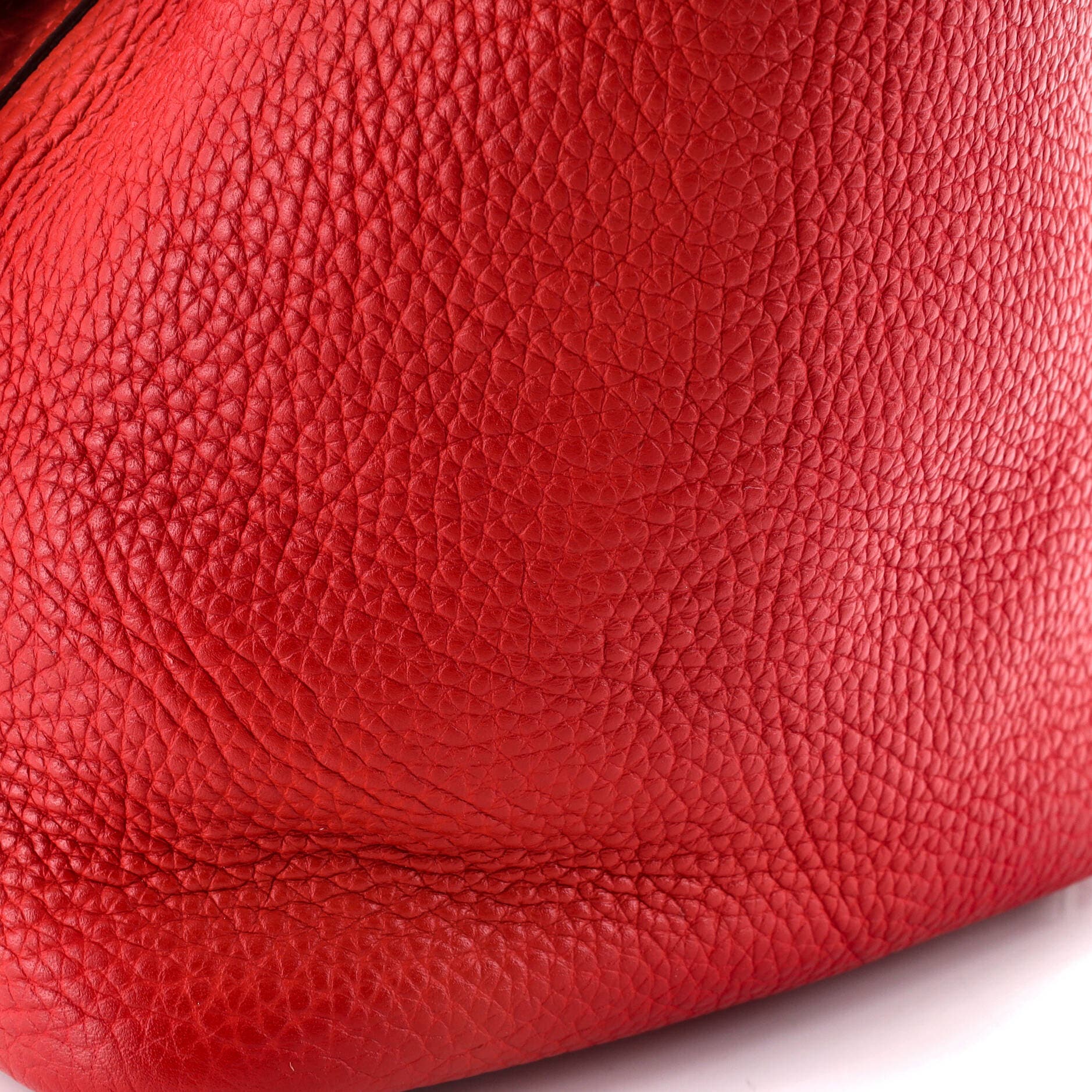 Pre-Owned Hermes Picotin Lock Bag Clemence PM, Alternate, color, Rouge Casaque