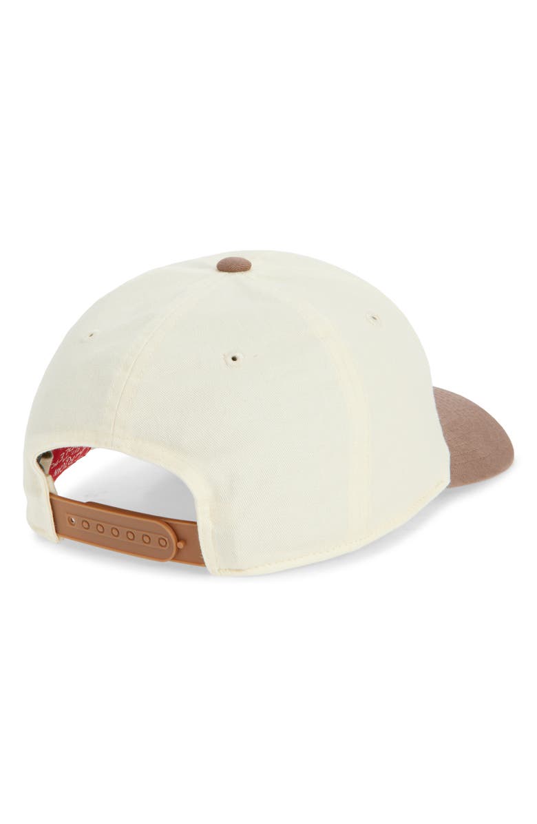 American Needle Espresso Martini Club Embroidered Snapback Hat, Alternate, color, Ivory / Espresso