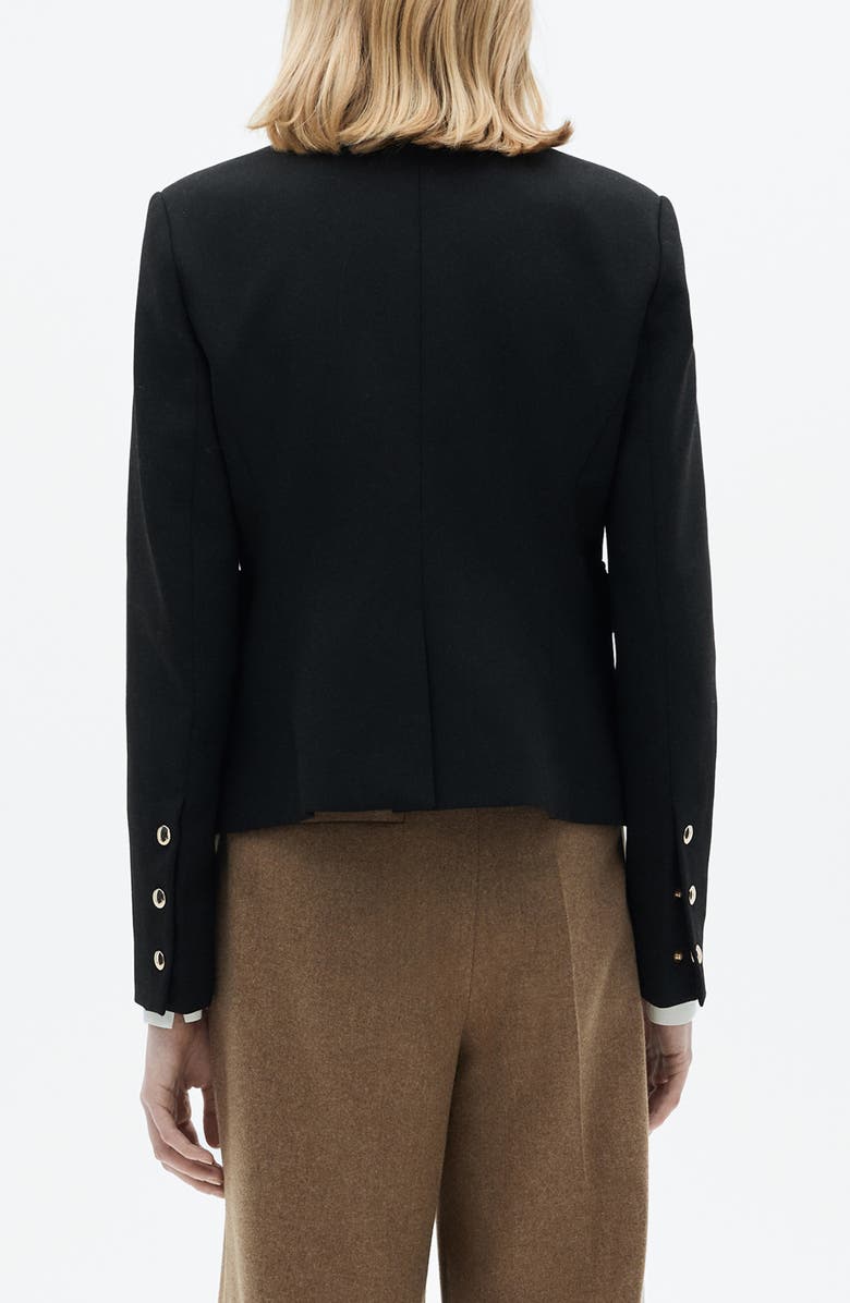 MANGO Mandarin Collar Snap Front Jacket, Alternate, color,