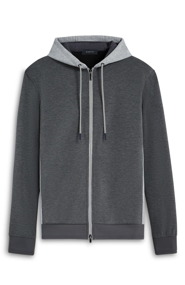 Bugatchi Full Zip Hoodie Jacket, Alternate, color, 