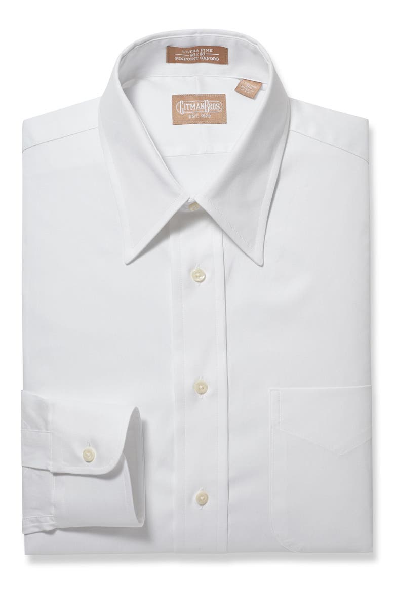 Regular Fit Solid Dress Shirt, Main, color, WHITE