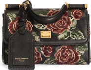 Dolce&Gabbana Needlepoint Small Sicily Leather Handbag
