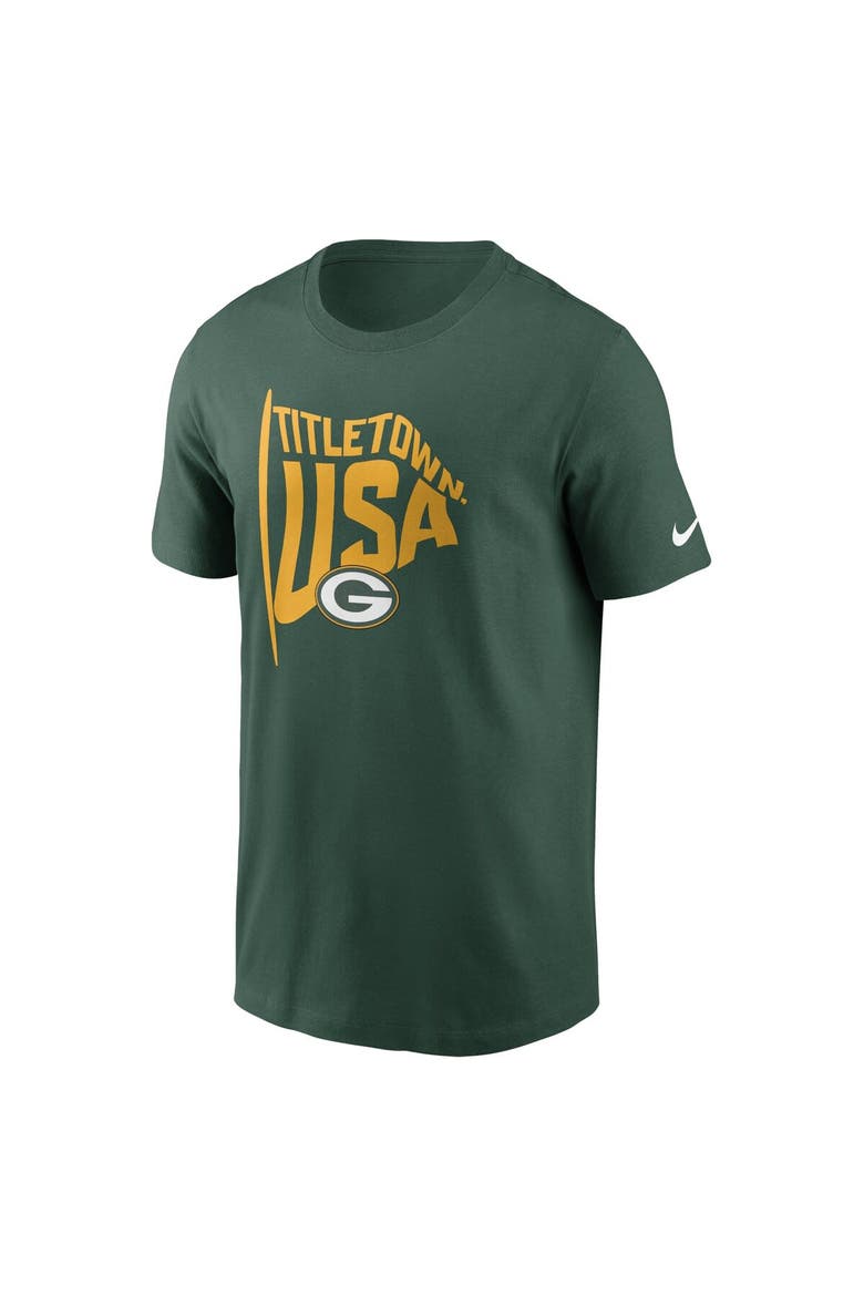 Men's Nike Green Green Bay Packers Local Essential T-Shirt, Alternate, color, Green