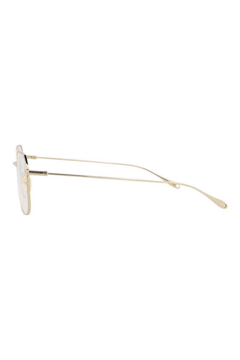 56mm Square Optical Glasses, Alternate, color, GOLD GOLD TRANSPARENT