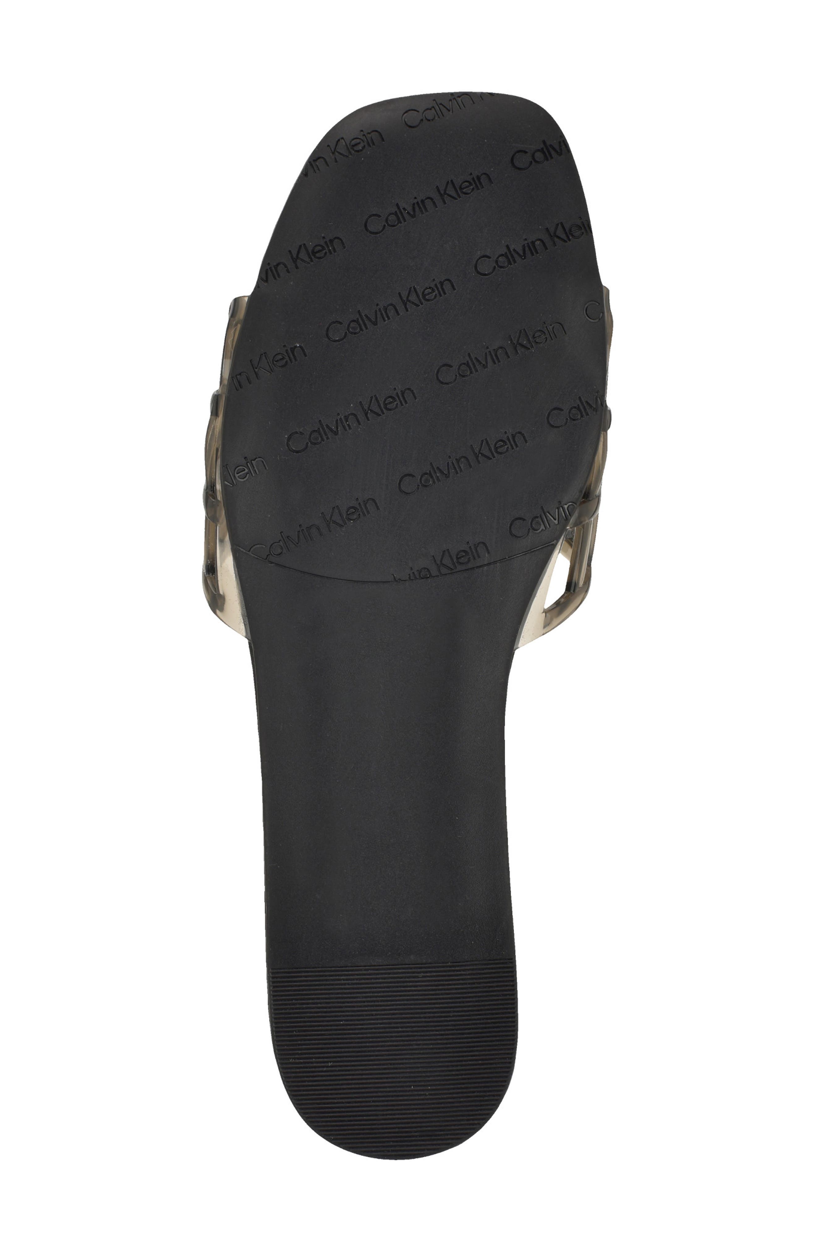 Calvin Klein Yelena Jelly Slide Sandal, Alternate, color, Black