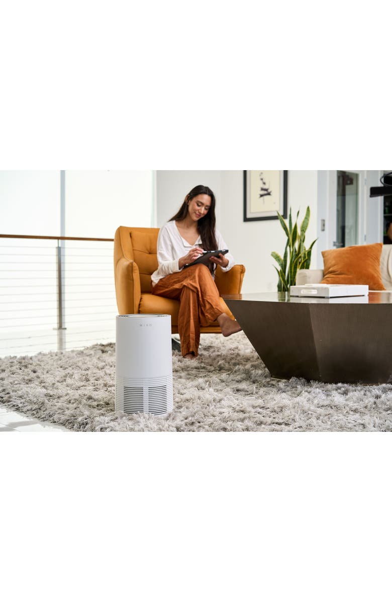 MIKO Air Purifier True HEPA with Air Sensor - Covers Up to 970 Sq. Ft., Alternate, color, White