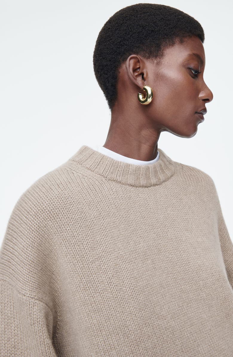 COS Oversize Cashmere Crewneck Sweater, Alternate, color,