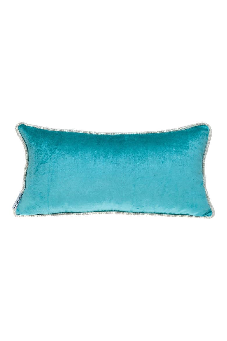 Maia Transitional Aqua Throw Pillow, Main, color, AQUA