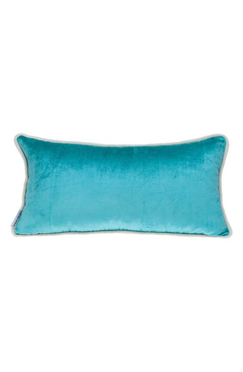 Maia Transitional Aqua Throw Pillow