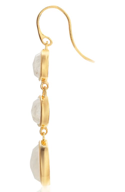 Monica Vinader Siren Cocktail Drop Earrings In 18k Gold Vermeil