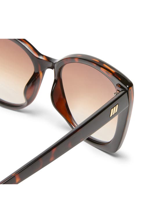 Shop Le Specs Incantation 52mm Square Sunglasses In Tort/brown Grad