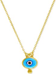 Ottoman Hands Alara Evil Eye Pendant Necklace