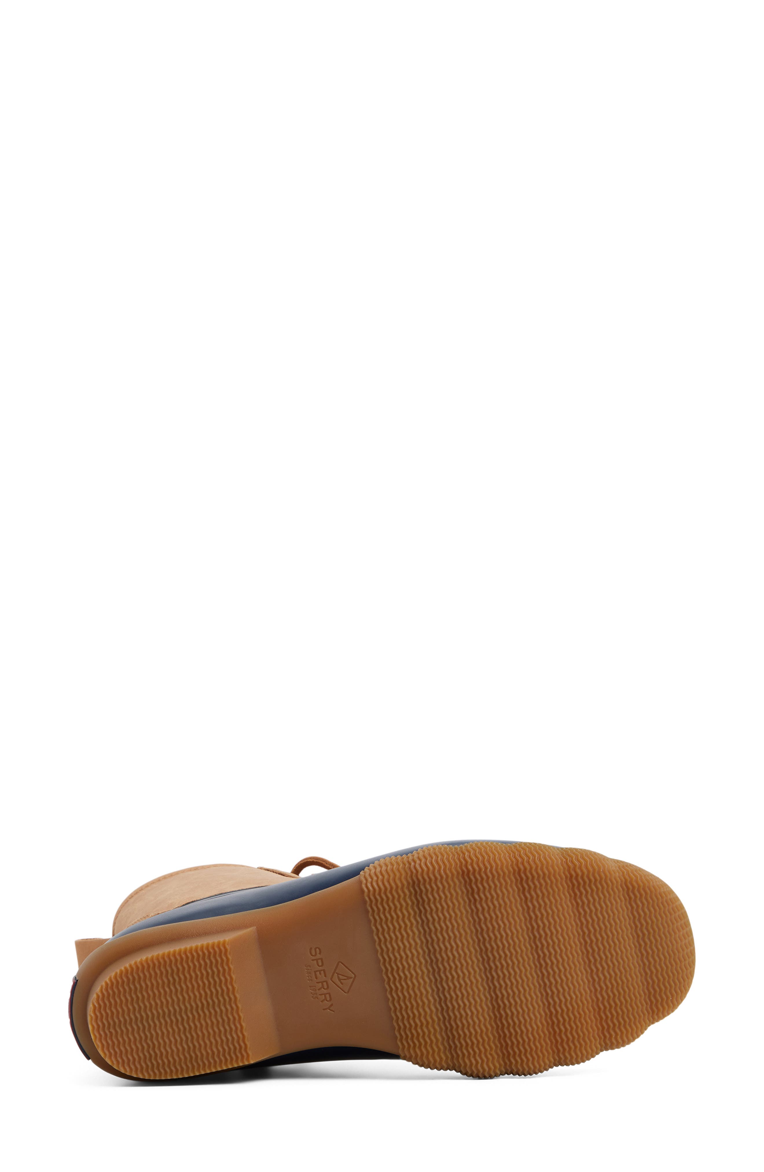 Sperry Saltwater Waterproof Rain Boot, Alternate, color, Navy