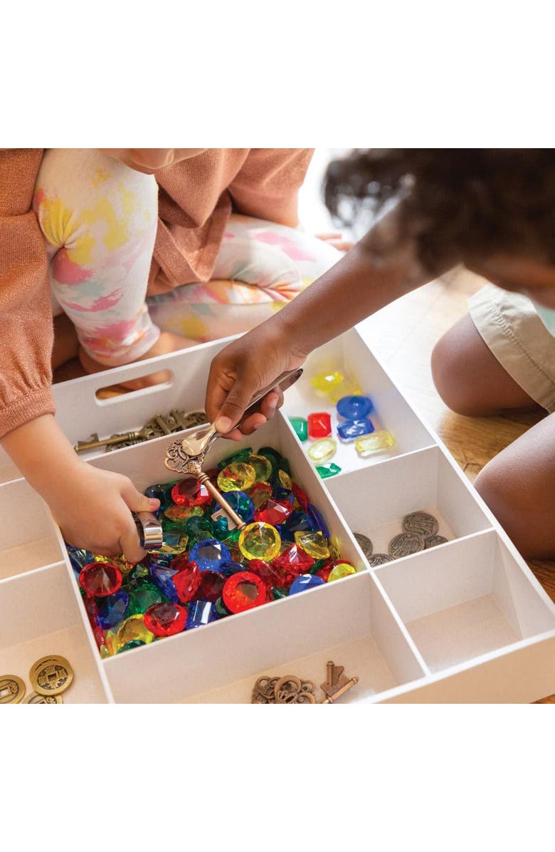 Kaplan Early Learning Company Timeless Treasures Loose Parts STEM Kit, Alternate, color, White