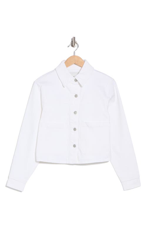 Joe's Crop Denim Jacket In White