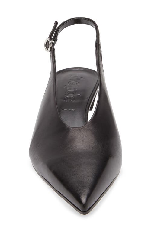 Aeyde Oti Slingback Pointed Toe Pump In Black