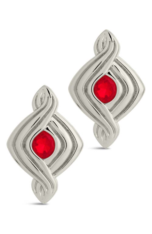 Sterling Forever Danish Cubic Zirconia Stud Earrings