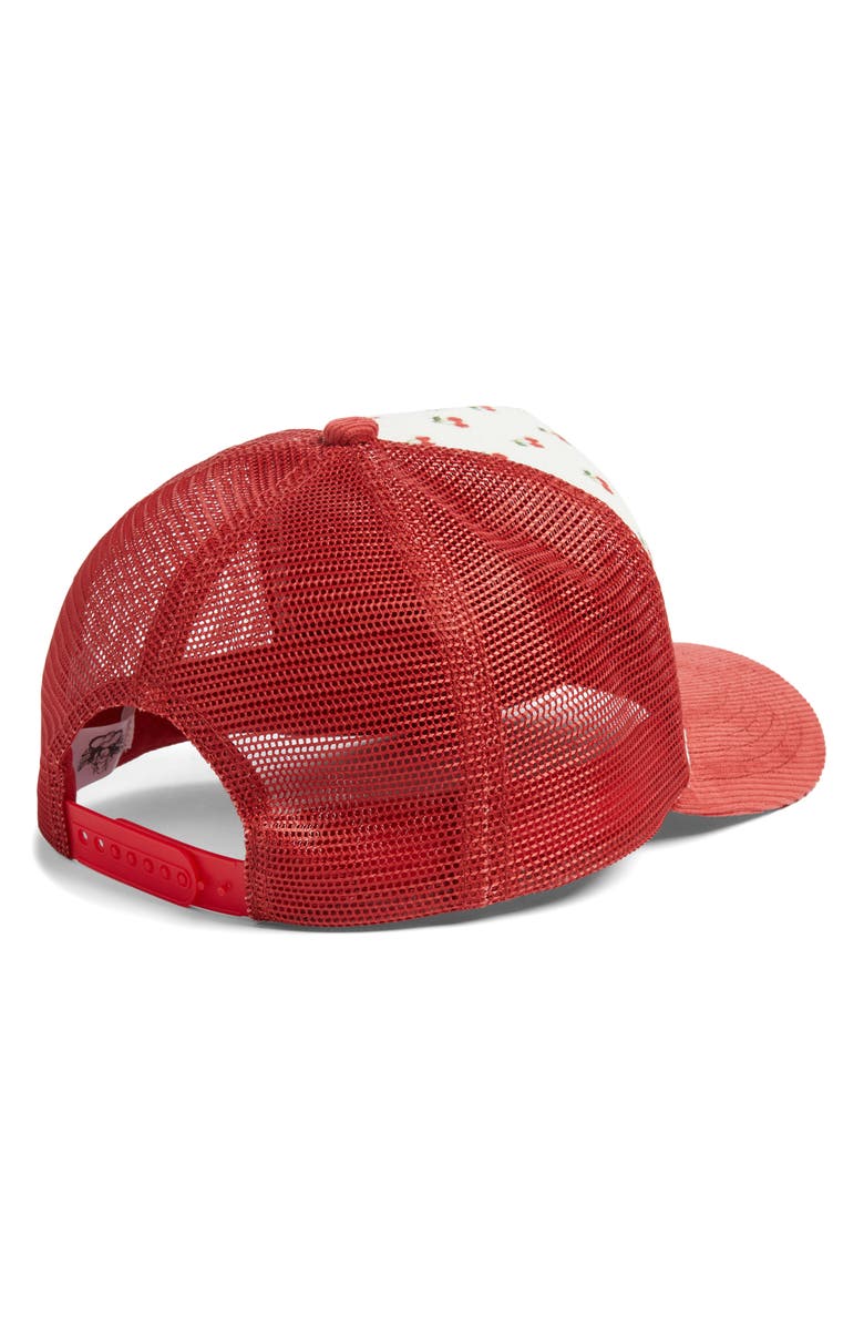 BOYS LIE Know How To Pick 'Em Corduroy Trucker Hat, Alternate, color, Red