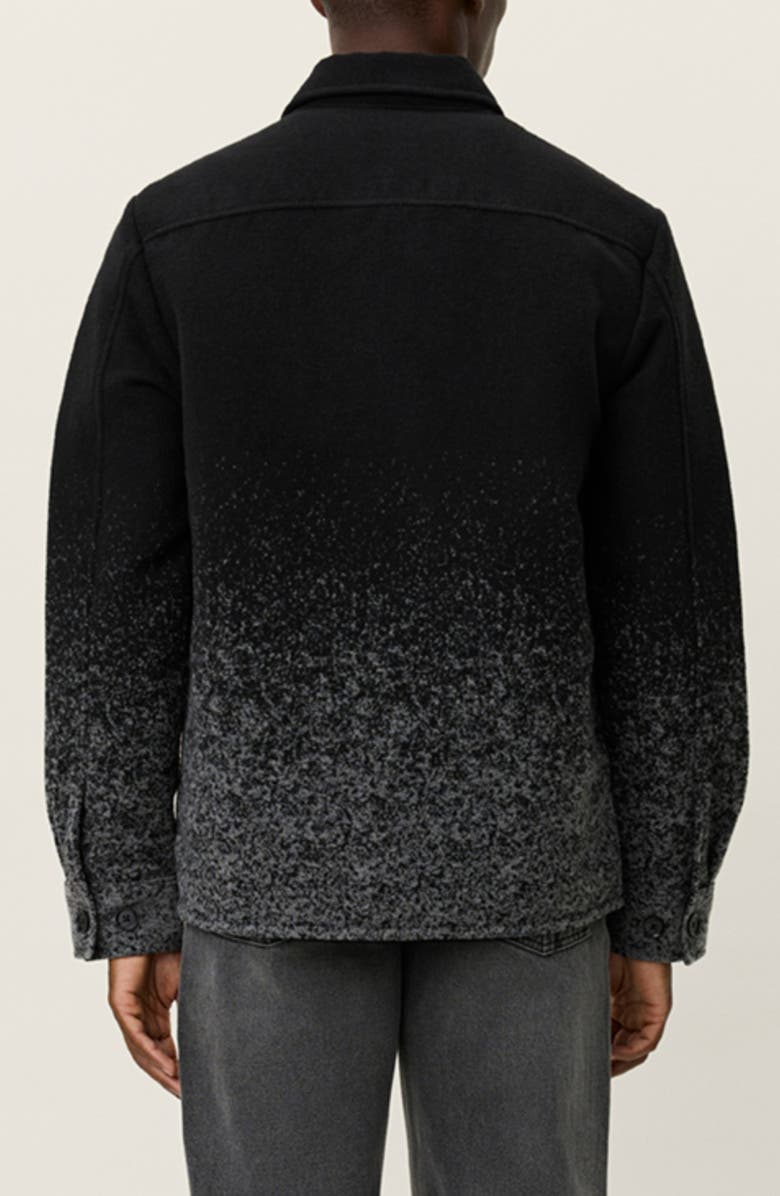 Les Deux Kaleb Fade Overshirt, Alternate, color, Grey Melange