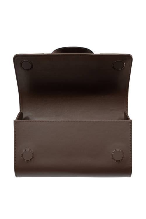 Perrin Paris L'eiffel Swarovski Strass Clutch In Brown
