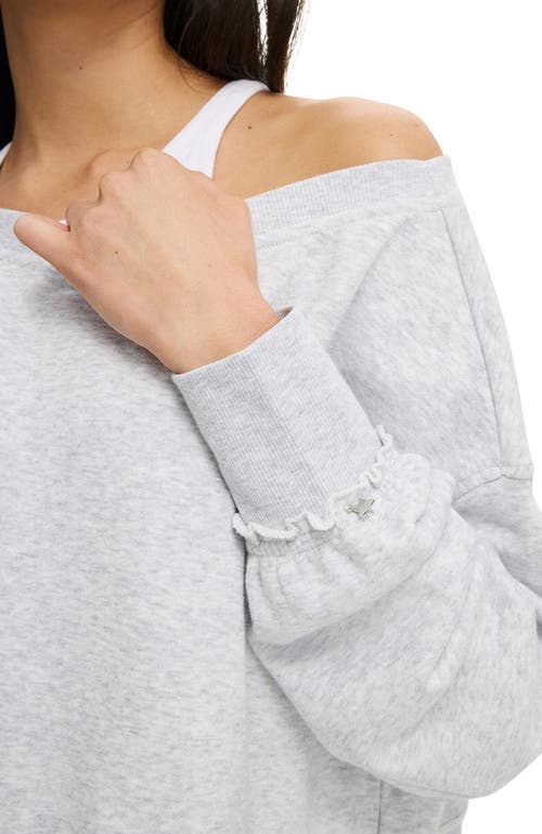 Cotton On Off Shoulder Sweatshirt In Gray