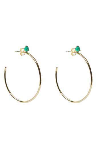 ARGENTO VIVO Semiprecious Stone Hoop Earrings