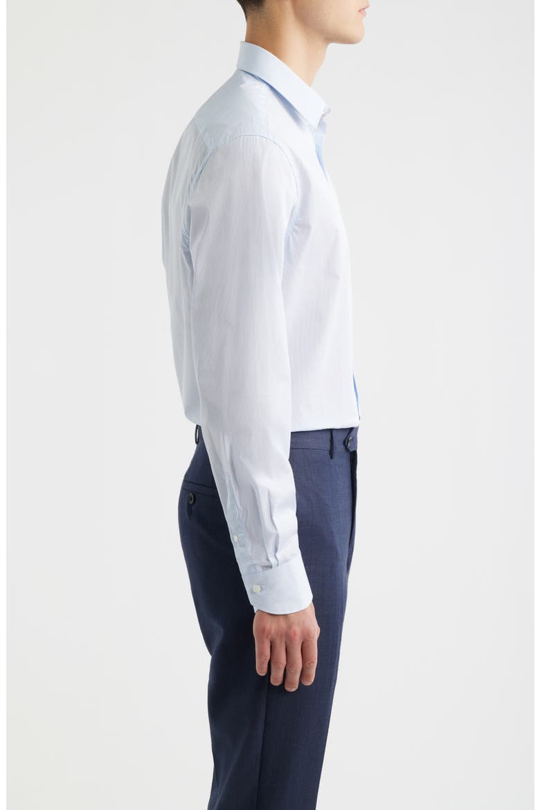 Regular Fit Stripe Dress Shirt, Alternate, color, LIGHT BLUE