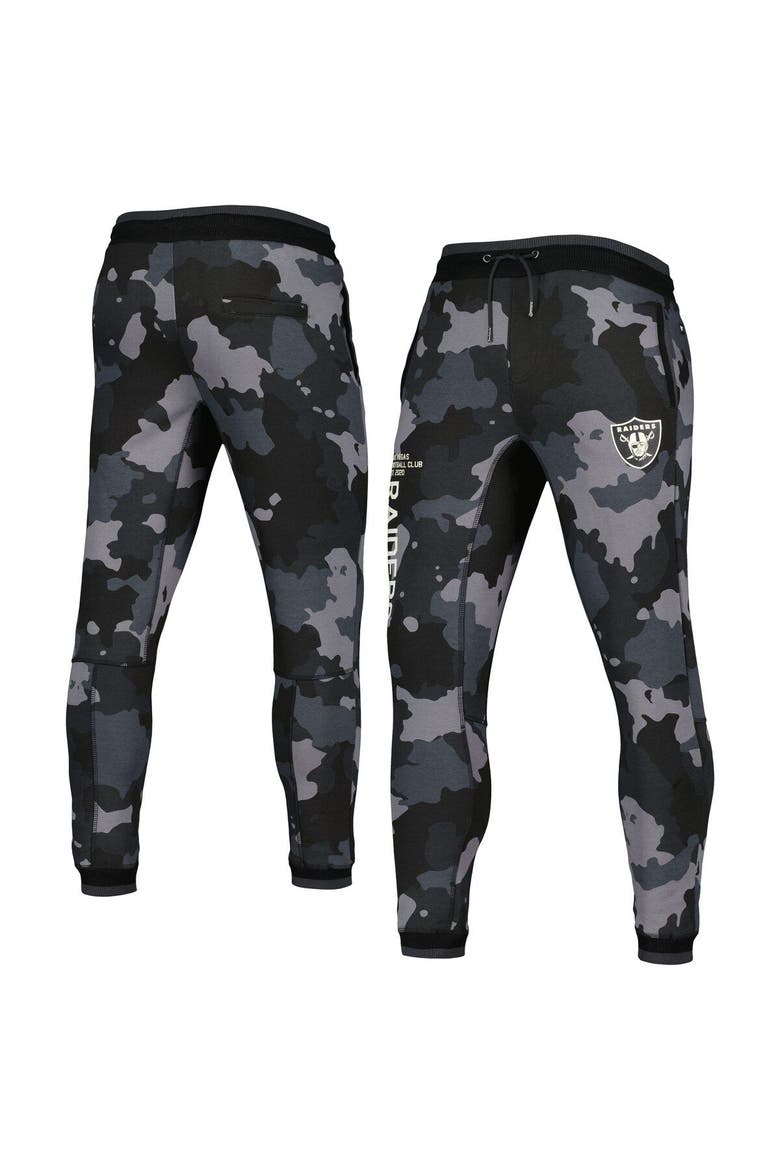 Unisex The Wild Collective Black Las Vegas Raiders Camo Jogger Pants, Main, color, Black